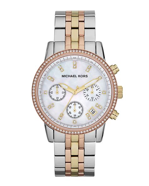 michael kors watch stones|Michael Kors ritz chronograph.